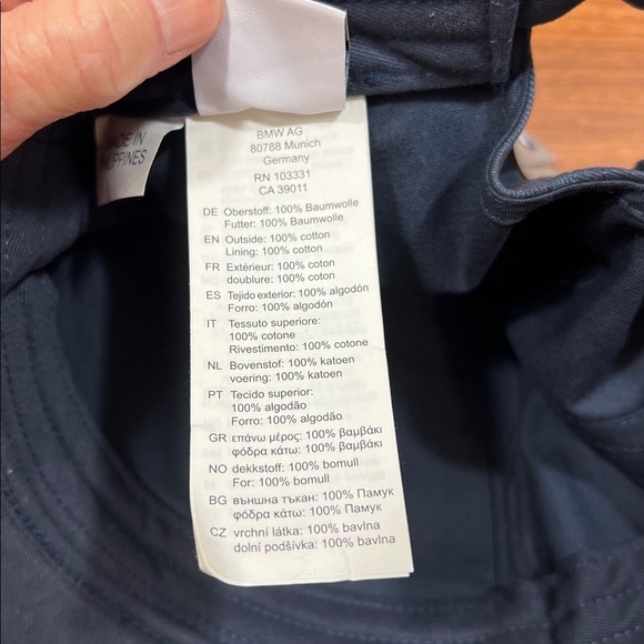 BMW Collection Sz XS/S Dark Blue Embroidered Logo Hat NWT - Picture 7 of 7